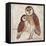 Two Owls I-Lisa Ven Vertloh-Framed Stretched Canvas