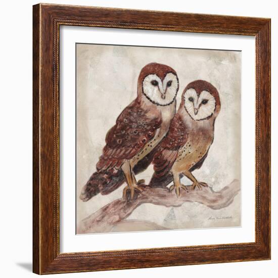 Two Owls II-Lisa Ven Vertloh-Framed Art Print