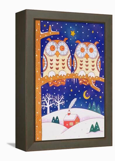 Two Owls on a Branch-Cathy Baxter-Framed Premier Image Canvas