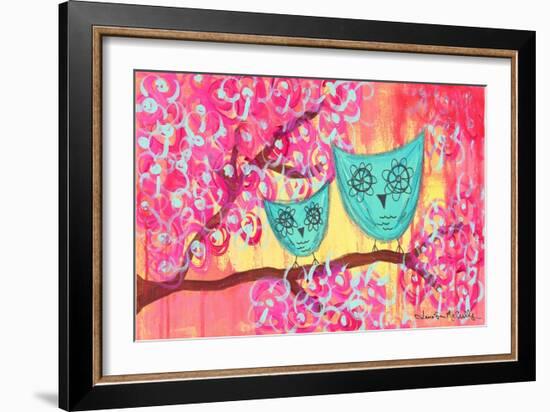 Two Owls-Jennifer McCully-Framed Giclee Print