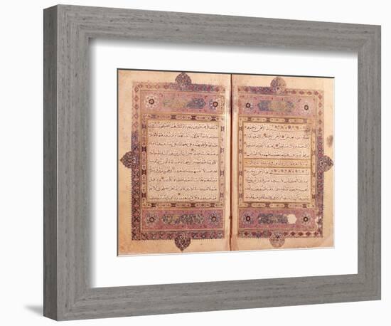 Two Pages from a Koran Manuscript-null-Framed Giclee Print