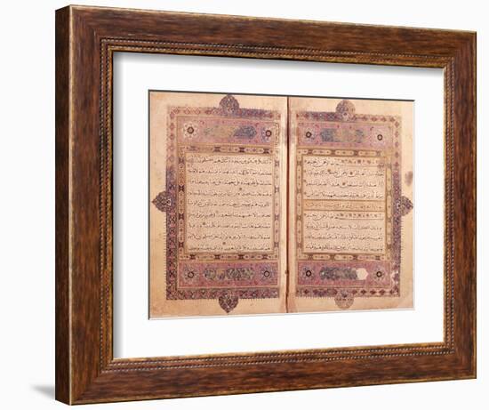 Two Pages from a Koran Manuscript-null-Framed Giclee Print