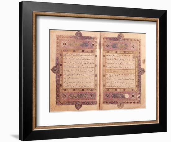 Two Pages from a Koran Manuscript-null-Framed Giclee Print