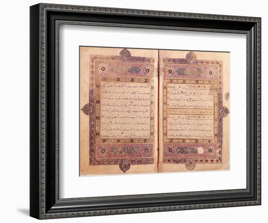 Two Pages from a Koran Manuscript-null-Framed Giclee Print