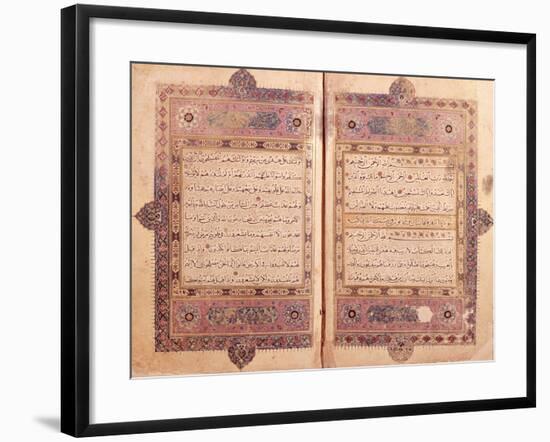 Two Pages from a Koran Manuscript-null-Framed Giclee Print