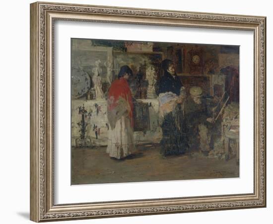 Two Paintings for Sale-Giacomo Favretto-Framed Giclee Print