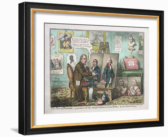 Two Pairs of Portraits-James Gillray-Framed Giclee Print