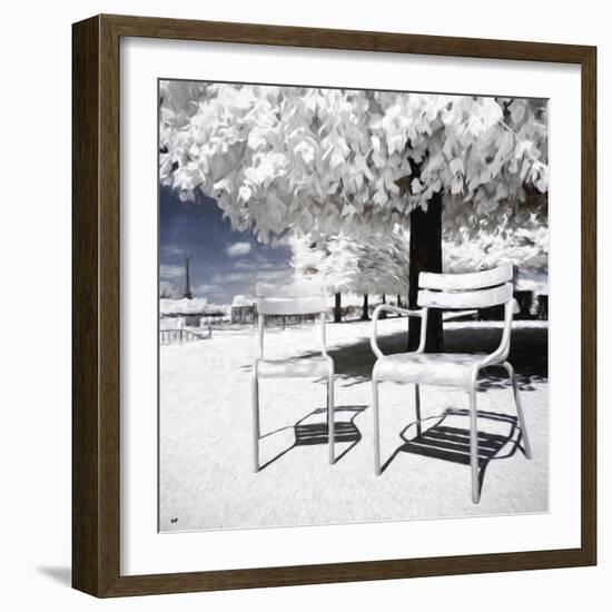 Two Parisian Chairs II - In the Style of Oil Painting-Philippe Hugonnard-Framed Giclee Print