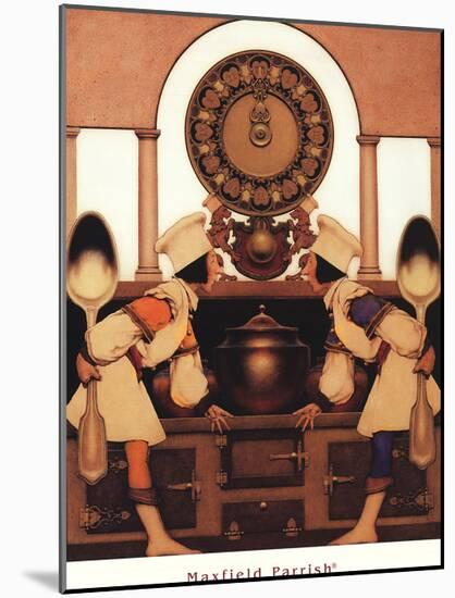 Two Pastry Cooks-Maxfield Parrish-Mounted Premium Edition