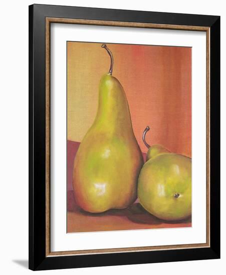 Two Pears Still Life-Blenda Tyvoll-Framed Art Print