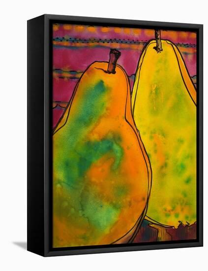 Two Pears-Blenda Tyvoll-Framed Stretched Canvas