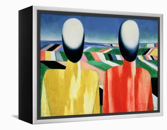 Two Peasants-Kasimir Malevich-Framed Premier Image Canvas