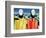 Two Peasants-Kasimir Malevich-Framed Giclee Print