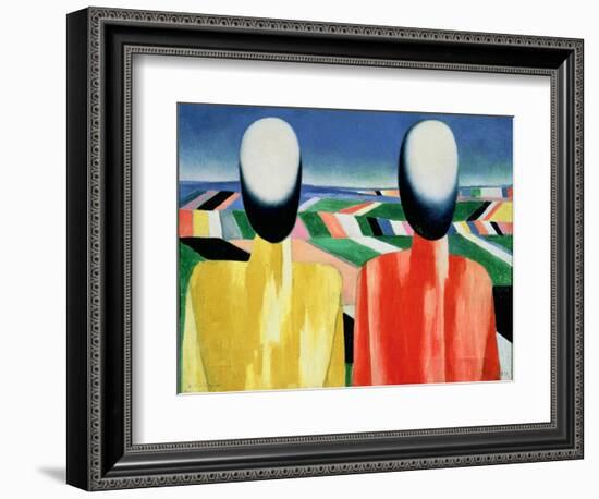 Two Peasants-Kasimir Malevich-Framed Giclee Print