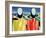 Two Peasants-Kasimir Malevich-Framed Giclee Print