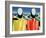 Two Peasants-Kasimir Malevich-Framed Giclee Print