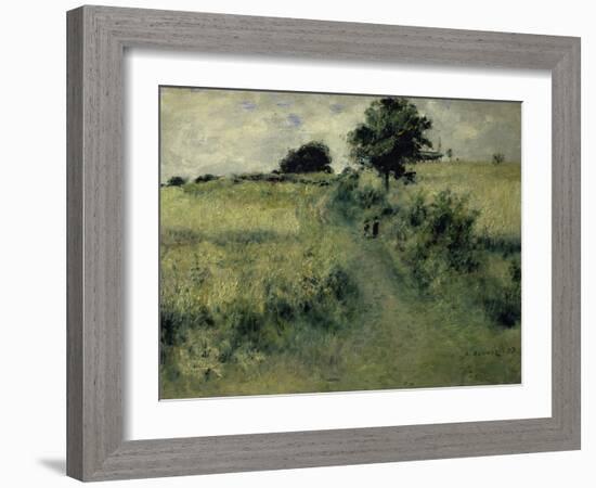 Two People in a Field-Pierre-Auguste Renoir-Framed Giclee Print