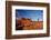 Two people mountain biking, Moab, Utah, USA-Richard Sisk-Framed Photographic Print