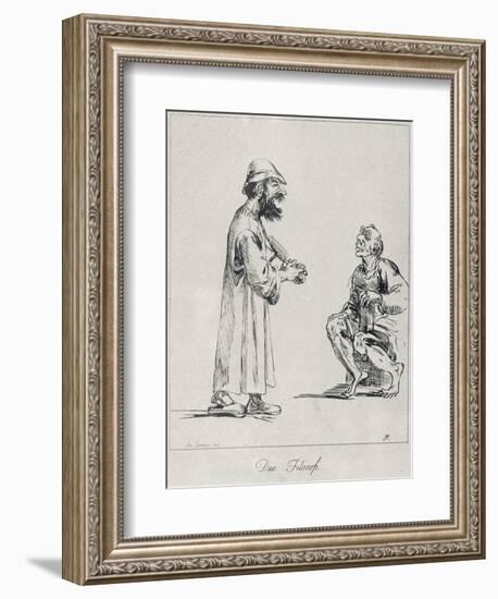 Two Philosophers, Engraved by Arthur Pond, 1739-Annibale Carracci-Framed Giclee Print