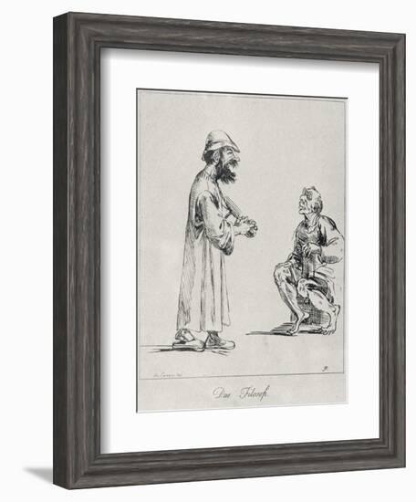 Two Philosophers, Engraved by Arthur Pond, 1739-Annibale Carracci-Framed Giclee Print