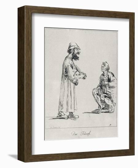 Two Philosophers, Engraved by Arthur Pond, 1739-Annibale Carracci-Framed Giclee Print