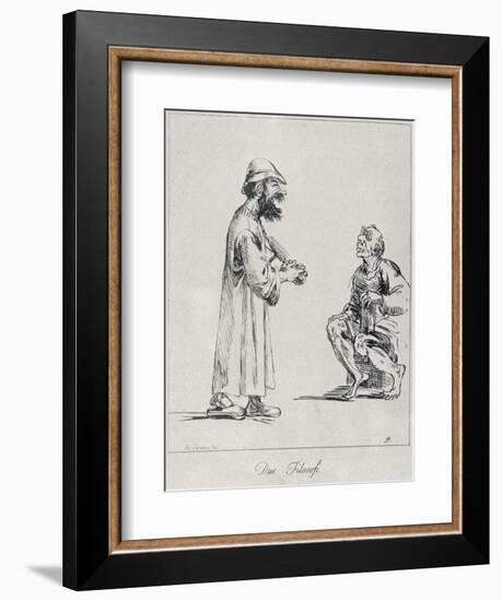 Two Philosophers, Engraved by Arthur Pond, 1739-Annibale Carracci-Framed Giclee Print