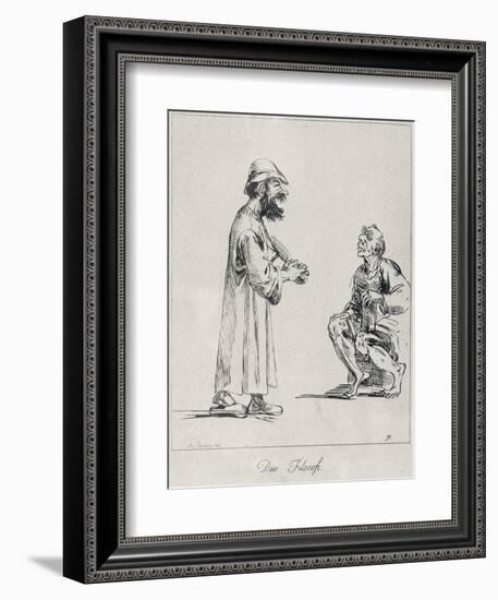 Two Philosophers, Engraved by Arthur Pond, 1739-Annibale Carracci-Framed Giclee Print