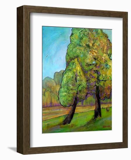 Two Pine Trees-Blenda Tyvoll-Framed Art Print