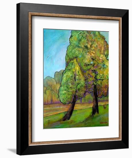 Two Pine Trees-Blenda Tyvoll-Framed Art Print