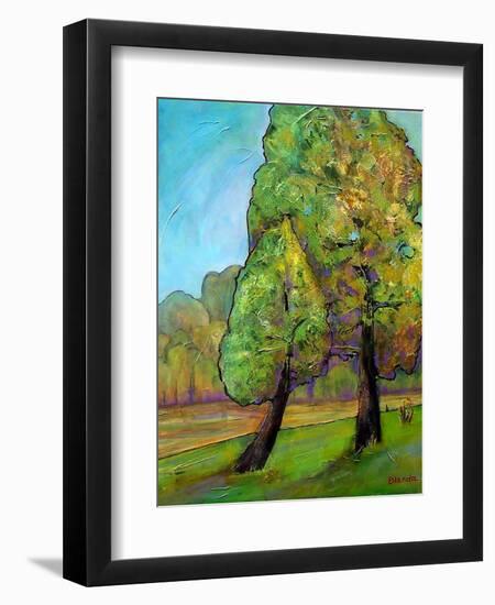 Two Pine Trees-Blenda Tyvoll-Framed Art Print