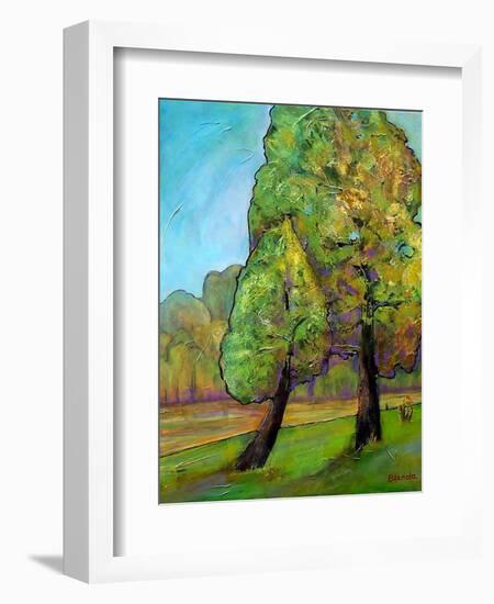 Two Pine Trees-Blenda Tyvoll-Framed Art Print