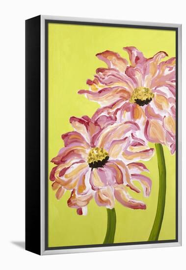 Two Pink Flowers-Soraya Chemaly-Framed Premier Image Canvas