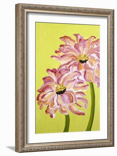 Two Pink Flowers-Soraya Chemaly-Framed Giclee Print