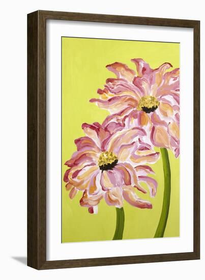 Two Pink Flowers-Soraya Chemaly-Framed Giclee Print