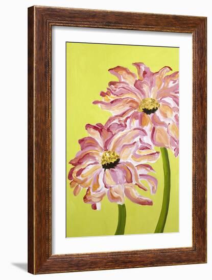 Two Pink Flowers-Soraya Chemaly-Framed Giclee Print