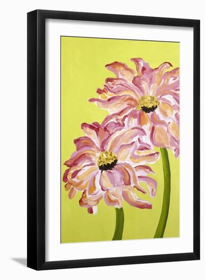 Two Pink Flowers-Soraya Chemaly-Framed Giclee Print