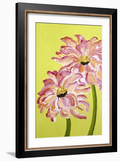 Two Pink Flowers-Soraya Chemaly-Framed Giclee Print