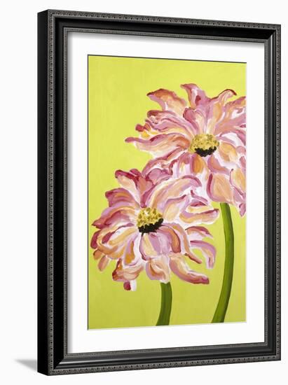 Two Pink Flowers-Soraya Chemaly-Framed Giclee Print