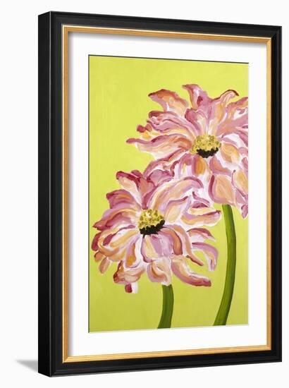 Two Pink Flowers-Soraya Chemaly-Framed Giclee Print