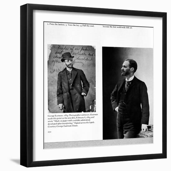 Two Portraits of George Eastman (1854-1932) 1884 and 1890-null-Framed Giclee Print