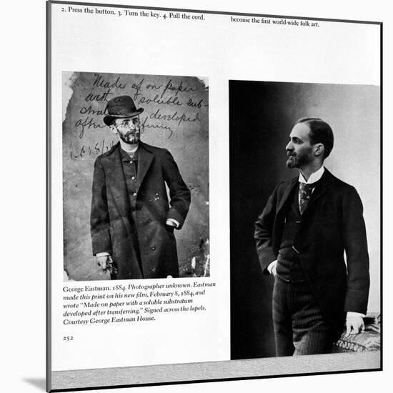 Two Portraits of George Eastman (1854-1932) 1884 and 1890-null-Mounted Giclee Print