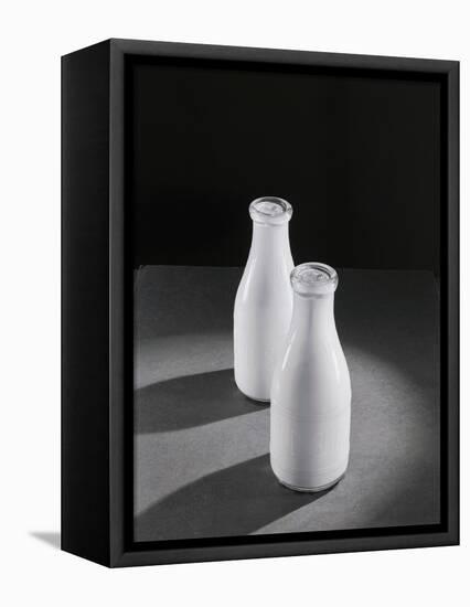 Two Quarts of Milk in Glass Bottles-Bettmann-Framed Premier Image Canvas