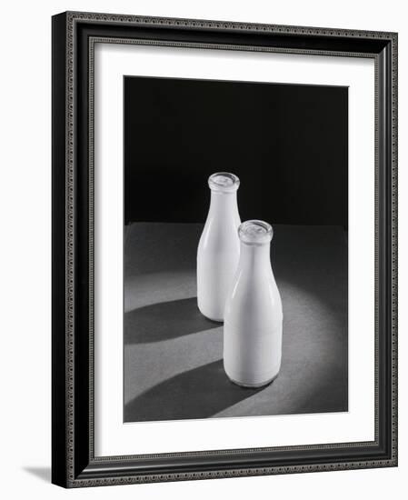 Two Quarts of Milk in Glass Bottles-Bettmann-Framed Photographic Print