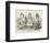 Two Queens Alice with the Two Queens-John Tenniel-Framed Photographic Print