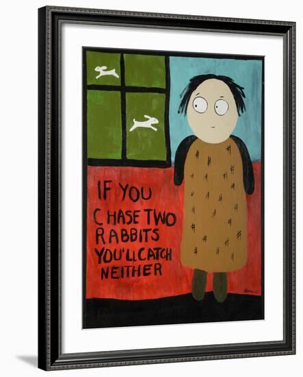 Two Rabbits-Jennie Cooley-Framed Giclee Print