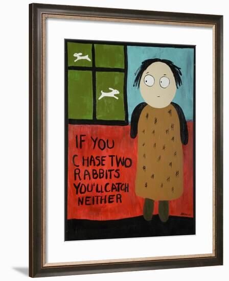 Two Rabbits-Jennie Cooley-Framed Giclee Print