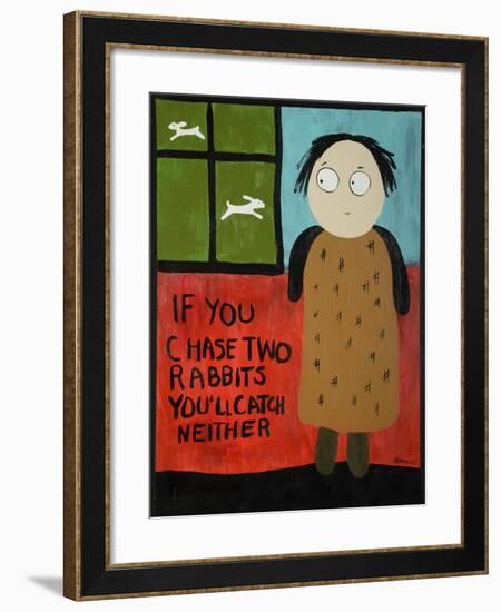 Two Rabbits-Jennie Cooley-Framed Giclee Print