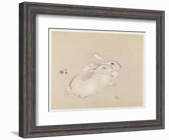 Two Rabbits-null-Framed Giclee Print