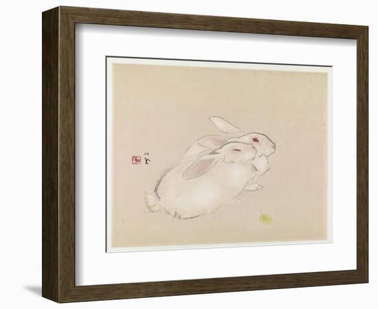 Two Rabbits-null-Framed Giclee Print