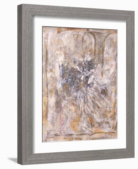 Two Racing on Horses-Marta Gottfried-Framed Giclee Print